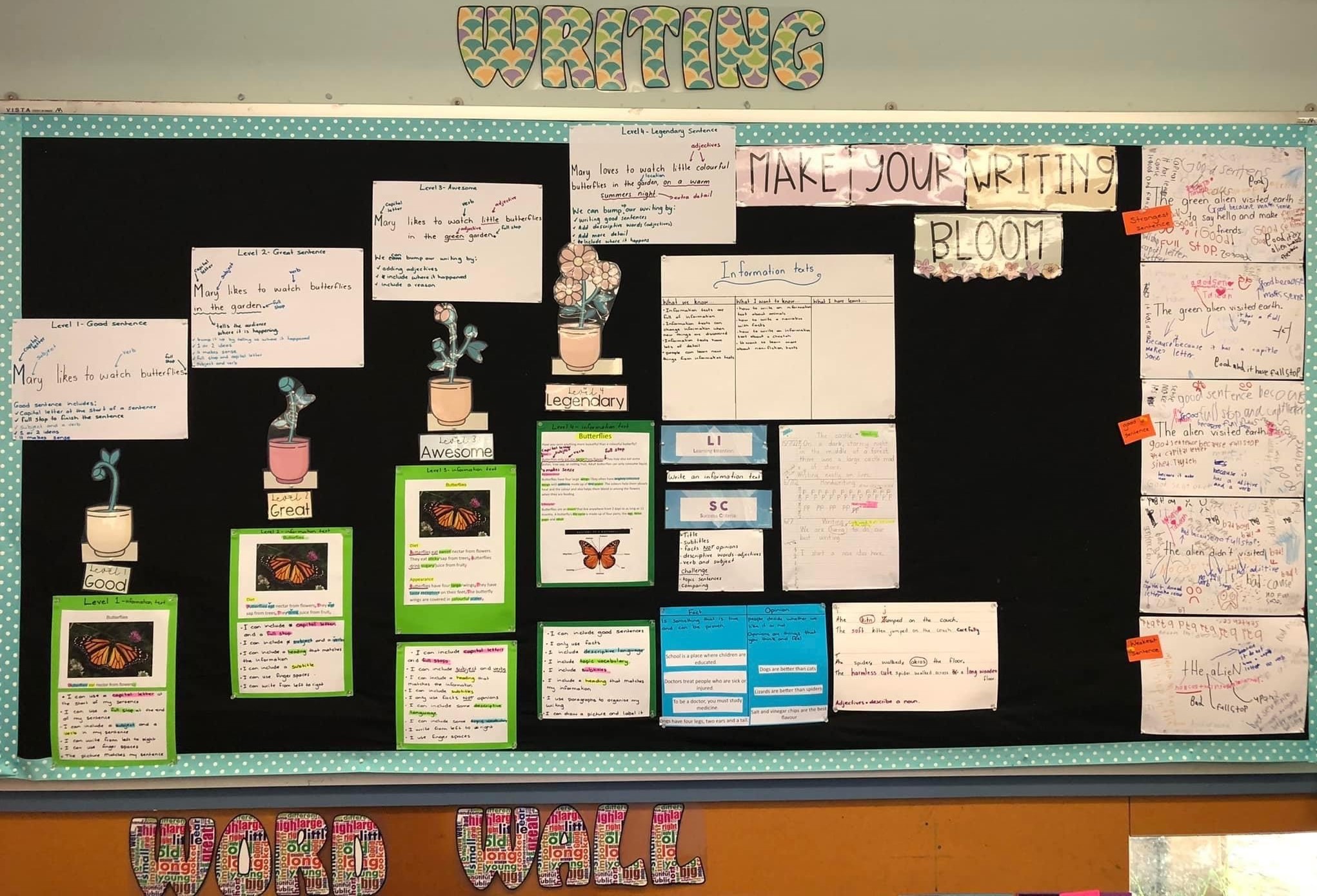 English - Make Your Writing Bloom Workboard